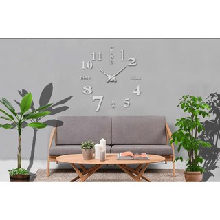Đồng hồ dán tường châu âu DIY 3D trang trí cao cấp