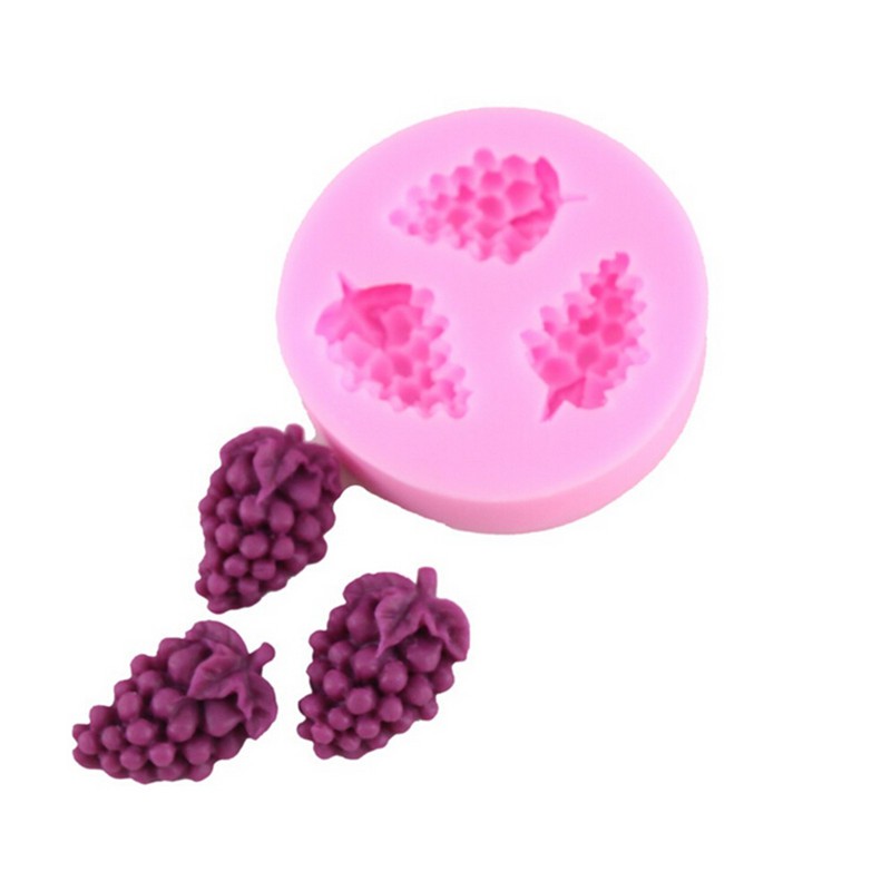 1 X Khuôn Silicone Làm Bánh Kẹo Hình Chùm Nho