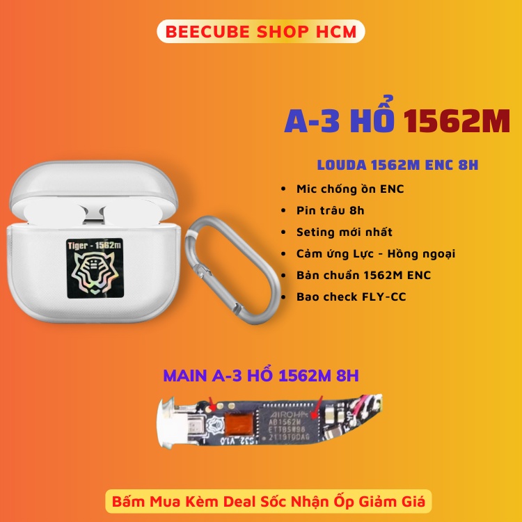 Tai Nghe Bluetooth không dây tws Ap 3 2021 Louda hổ vằn 1562M Pin 6h nghe siêu hay, mới nhất