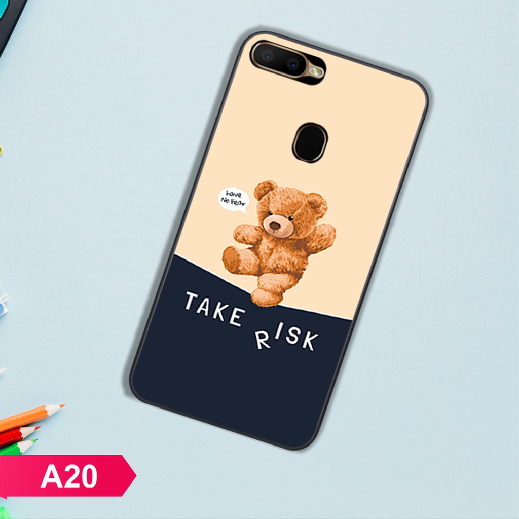 [HÀNG MỚI VỀ]ỐP LƯNG OPPO A5S/A7/A12/F9 HÌNH DÁNG CHÚ GẤU CỰC XINH XẮN