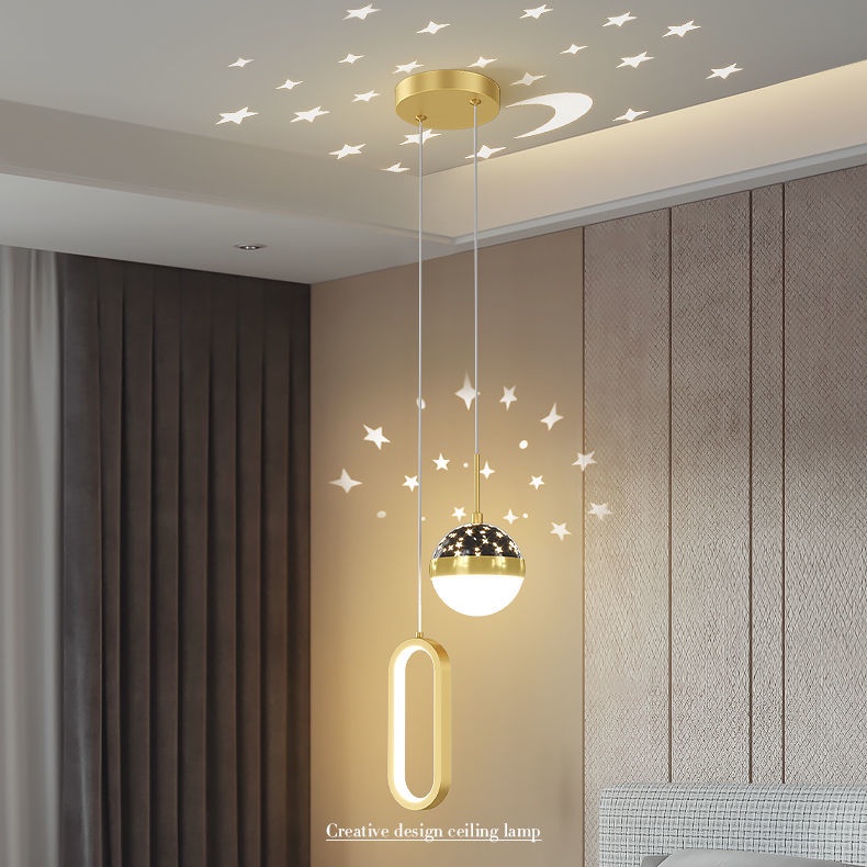 Bắc Âu Đèn Chùm Phòng Khách Đèn Chùm Phòng Ngủ Hiện Đại Hiện Đại Đèn Cạnh Giường Ngủ Đèn Thả Trang Trí