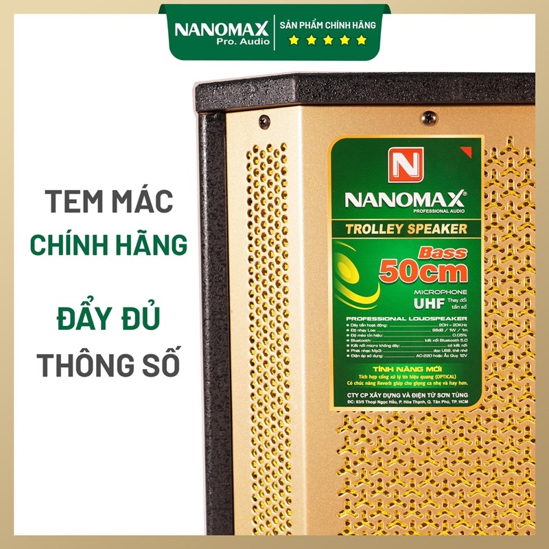 Loa karaoke di động chính hãng Nanomax SK-1801