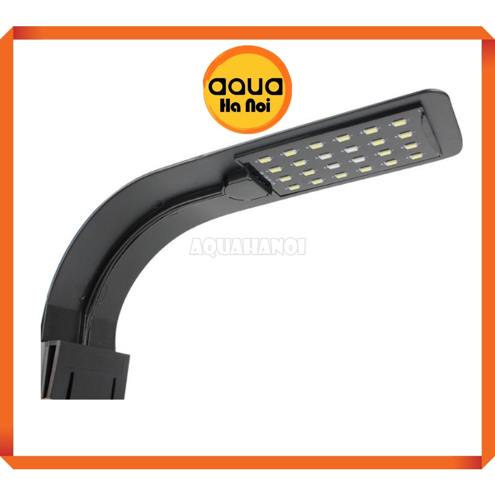 Đèn kẹp LED siêu mỏng X5 cho hồ cá cảnh thủy sinh kích thước 30-40cm - Màu đen/Màu trắng