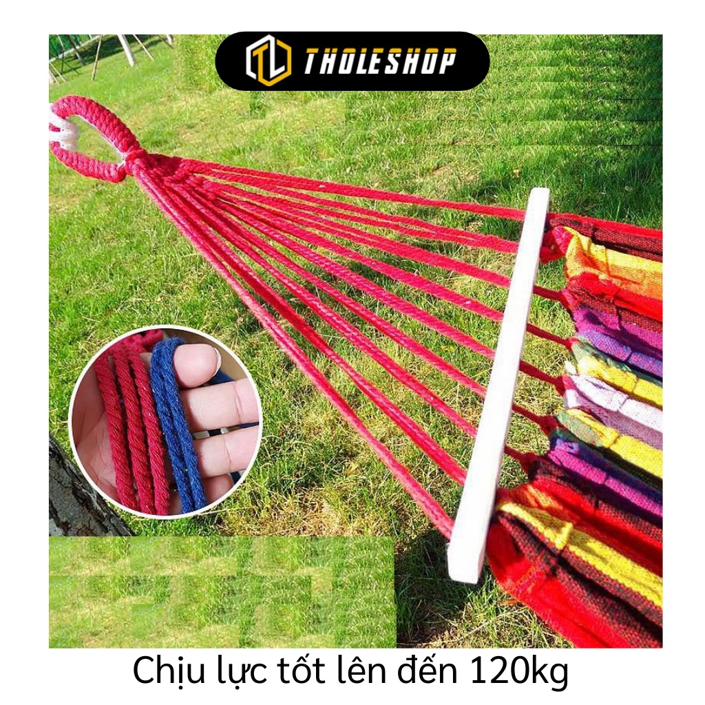 Võng Du Lịch - Võng Ngoài Trời Dã Ngoại Nhiều Màu, Chịu Lực Lên Đến 120kg 5689