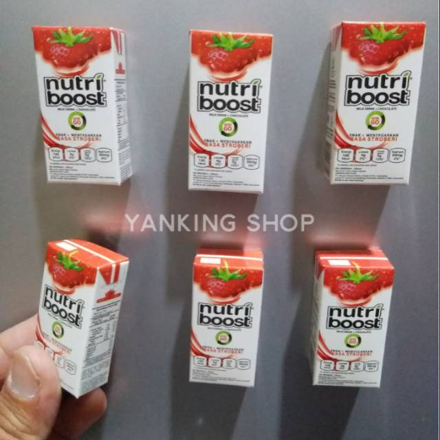 Miniature Refrigerator Nutri Boost Strawberry Box Packaging