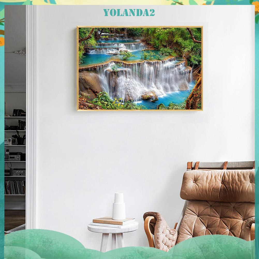 Tranh Đính Đá Kim Cương Toàn Bộ 5d Diy Hình Thác Nước