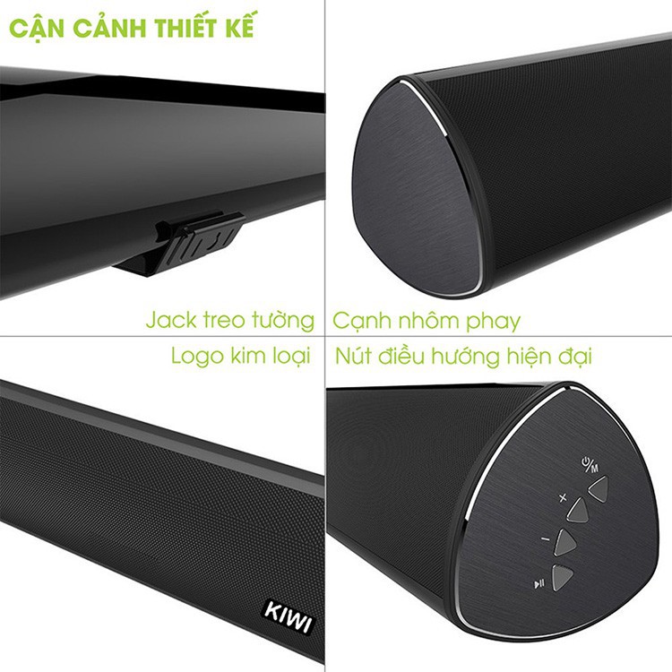 Loa Soundbar kèm Loa Sub Kiwi, kết nối không dây Bluetooth