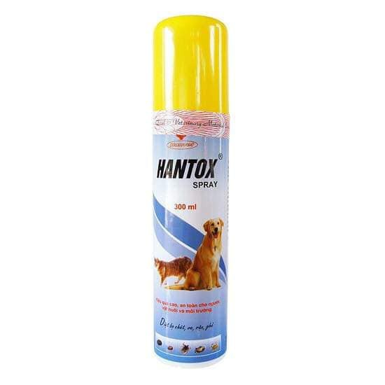 Diệt ve rận chó mèo chai to hantox spray 300ml