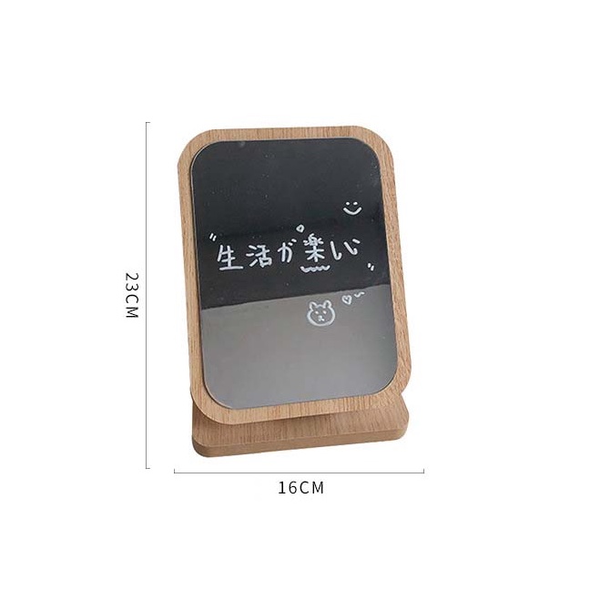 Gương Để Bàn Trang Điểm chất liệu gỗ cao cấp phong cách Hàn Quốc.