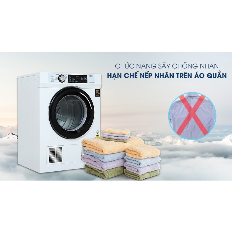 Máy sấy thông hơi Aqua 7 Kg AQH-V700FW -Bảo hành chính hãng 24 tháng toàn quốc