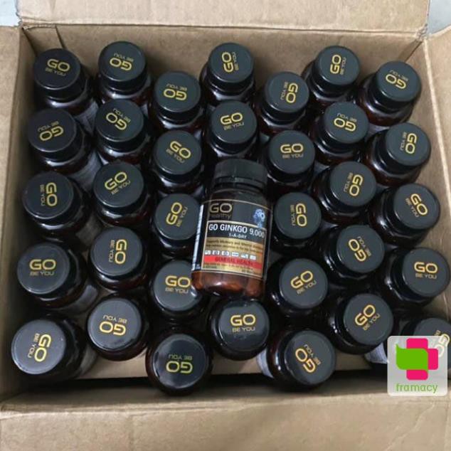 Viên uống bổ não GO Healthy Go Ginkgo 9000 1-A-Day, New Zealand (60v) cho người lớn trên 18 tuổi | BigBuy360 - bigbuy360.vn