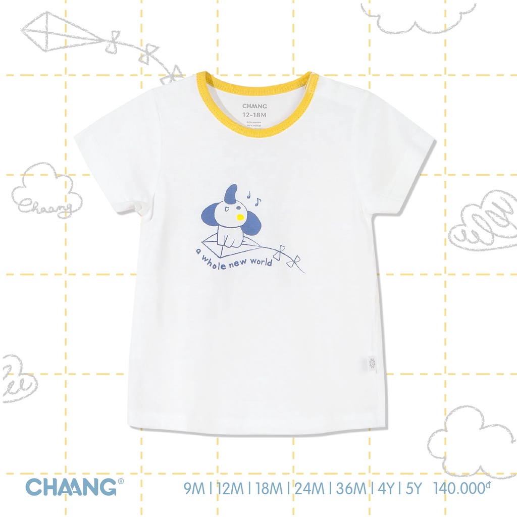 Áo lẻ Chaang petit thun lạnh co giãn tốt cao cấp mềm mịn thoáng mát thấm hút tốt in hình nghộ nghĩnh cho bé trai đủ size