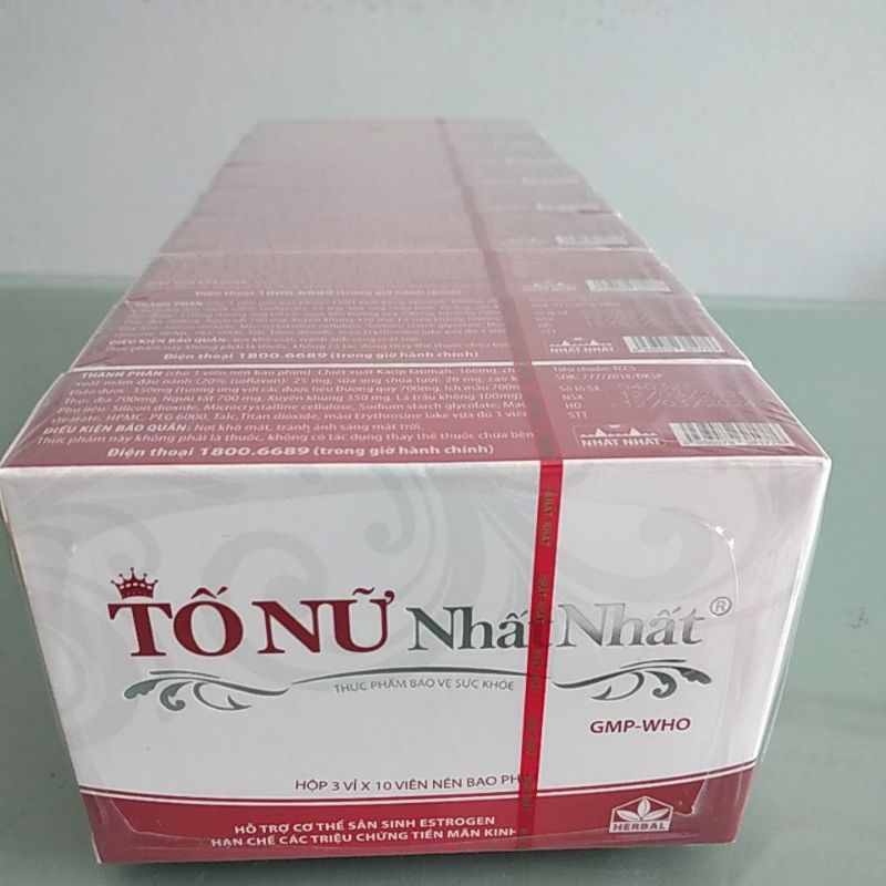 TỐ NỮ NHẤT NHẤT hộp 30 viên date mới nhất bổ sung nội tiết tố tự nhiên, đẹp da mượt tóc
