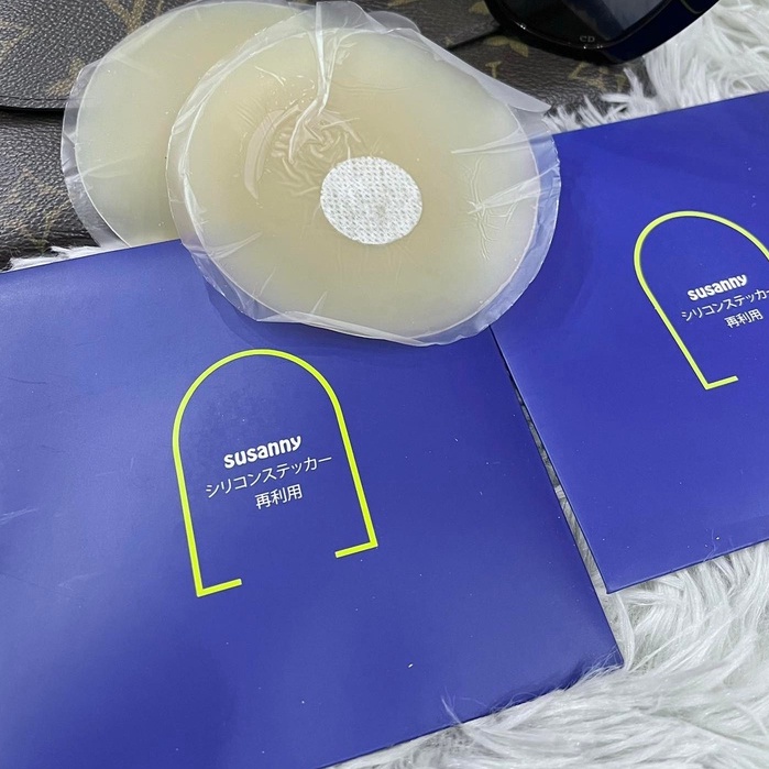 2 Miếng Dán Ngực Ultra Thin Silicone Cao Cấp Siêu Mềm Siêu Nhẹ Dùng Nhiều Lần