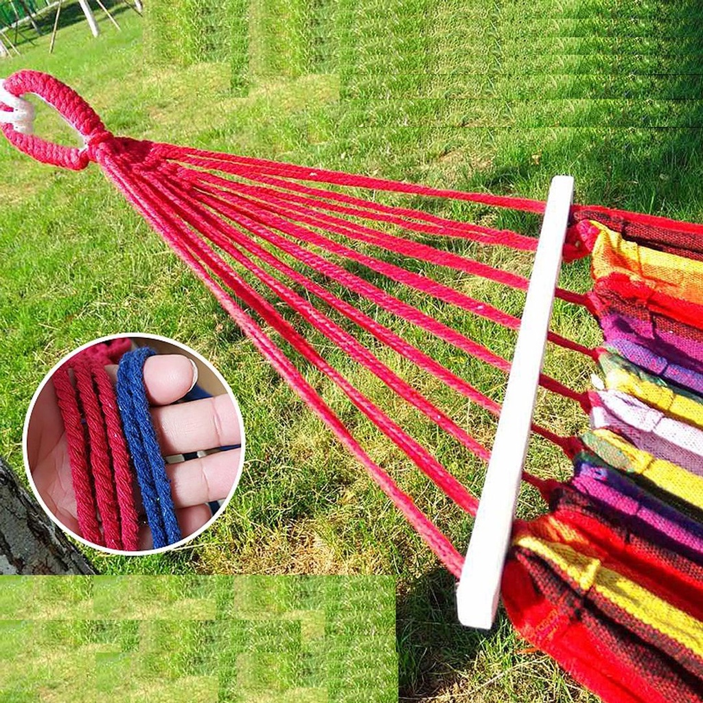 [FREESHIP] Võng Du Lịch, Cắm Trại Ngoài Trời Phối Nhiều Màu.