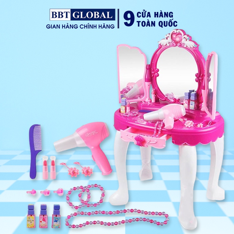 Bộ đồ chơi bàn trang điểm 2 cánh cửa BBT GLobal 008-19