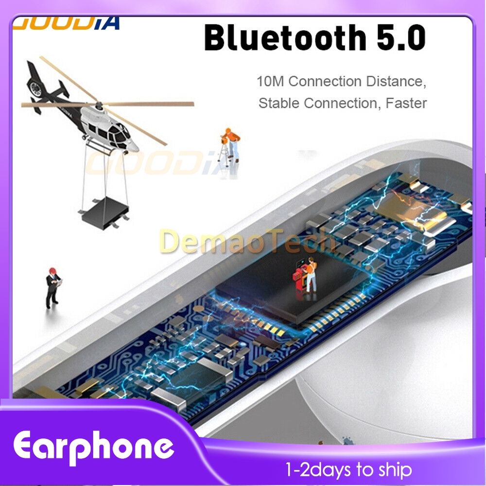 Tai Nghe Bluetooth 5.0 I14 Tws Có Nút Điều Khiển Âm Lượng