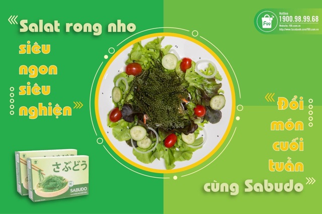Rong nho tách nước Sabudo nhật Bản Hộp 12 gói (240gr) + tặng 1 chai sốt mè rang 180ml kewpie | BigBuy360 - bigbuy360.vn