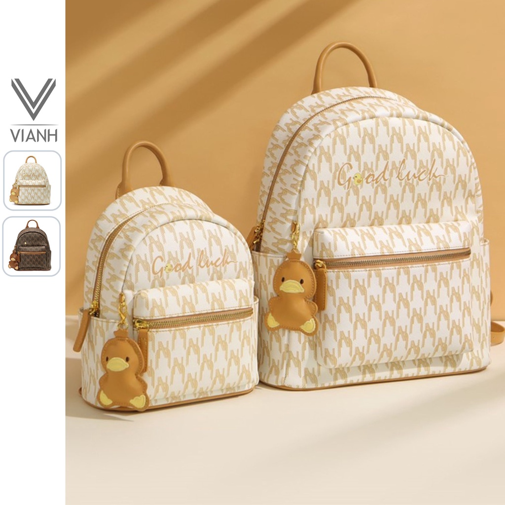 Balo nữ đẹp Nucelle dễ thương charm vịt cute ViAnh Store 1172004 đi làm đi chơi du lịch