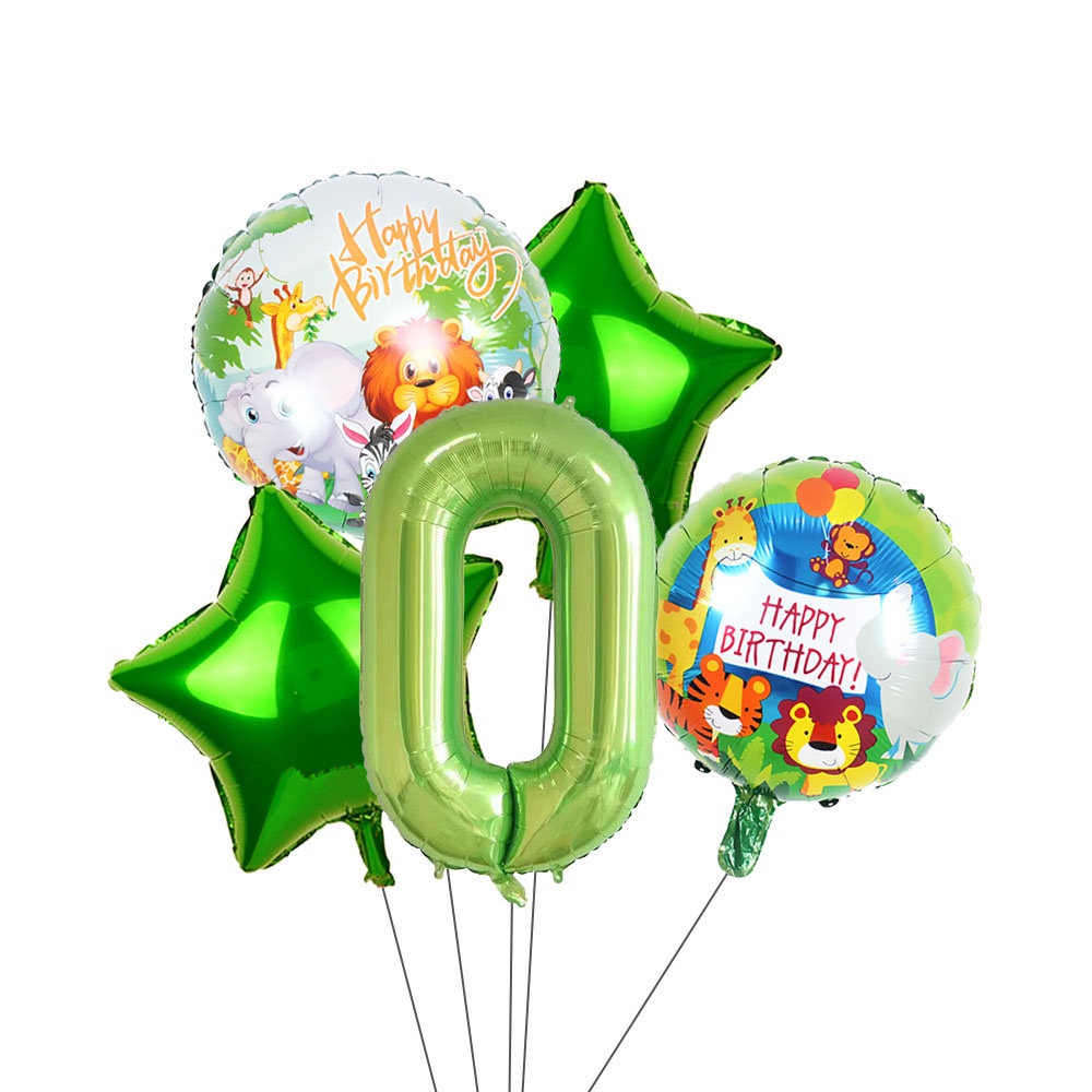 Bộ Bong Bóng Lá Nhôm Hình Động Vật Số 0-9 18 / 40 Inch Trang Trí Sinh Nhật / Tiệc Sinh Nhật Cho Bé