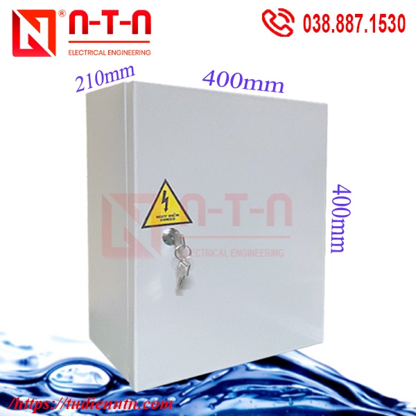 Vỏ tủ điện W400xH400xD210,Tole dày 1 ly-Sơn tĩnh điện