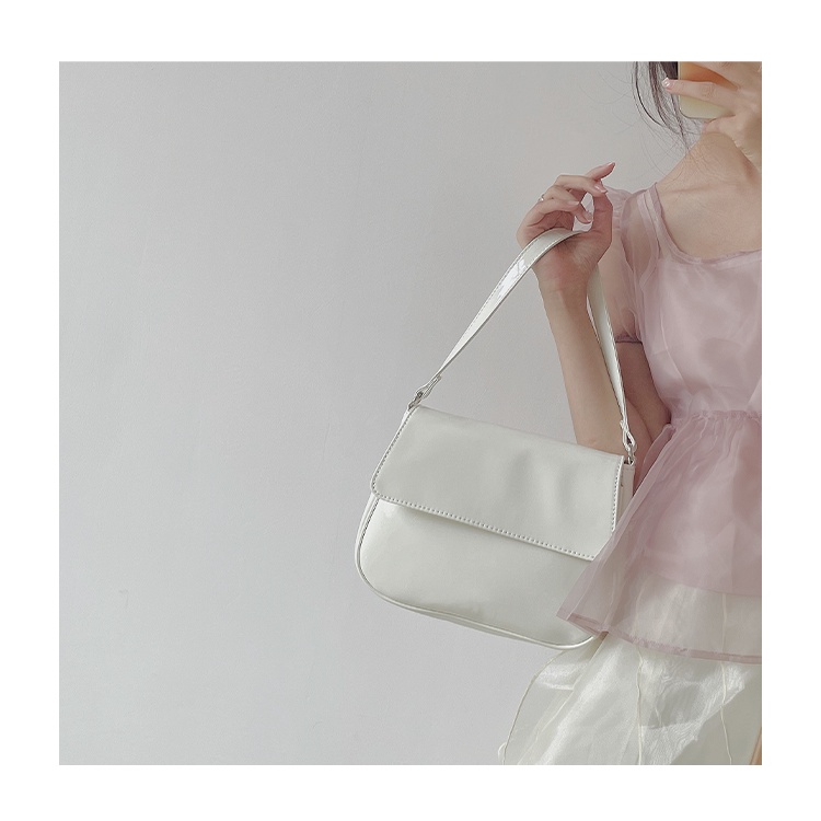 Túi đeo vai dưới cánh tay da PU phong cách Pháp thời trang mới cho phụ nữ