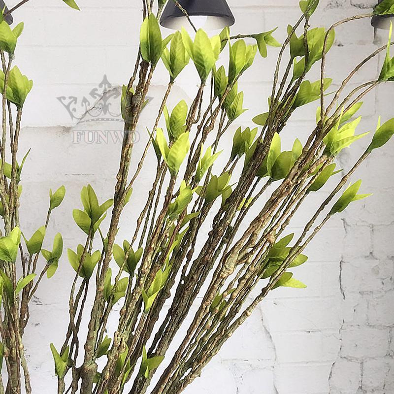 Artificial Tree Branch Indoor Display Garden Fake Plastic Simulation Dry Vine Green Leaf DIY Outdoor Decoration