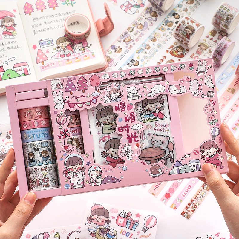 Hộp Băng Keo Dễ Thương Sáng Tạo Trang Trí Sổ Tay/ Đồ Thủ Công diy