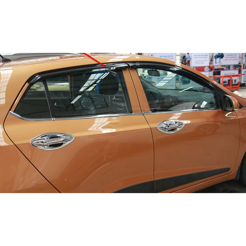 🔥 Freeship 🔥Bộ Vè che mưa đen thái xe i10 cao cấp/ Phụ kiện làm đẹp, đồ chơi xe Huynđai i10 hatback/