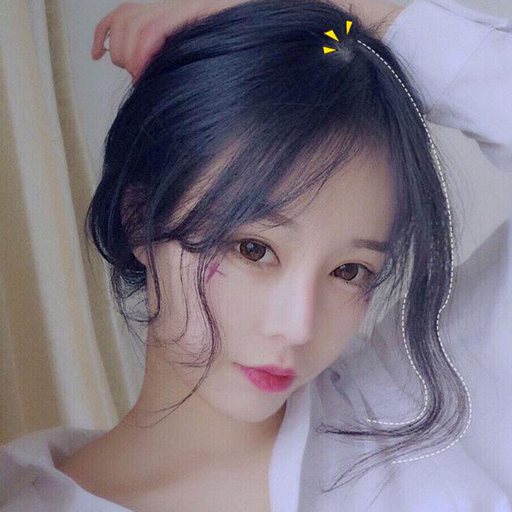 Tóc Mái Giả Bằng Sợi Tổng Hợp Tự Nhiên Dành Cho Nối Tóc