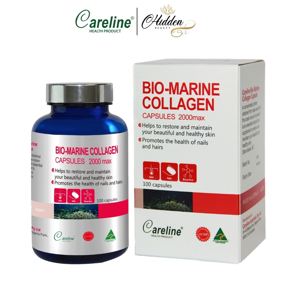 Viên uống đẹp da Careline Bio Marine Collagen 2000mg, nhập khẩu Úc - 100 viên | Thế Giới Skin Care