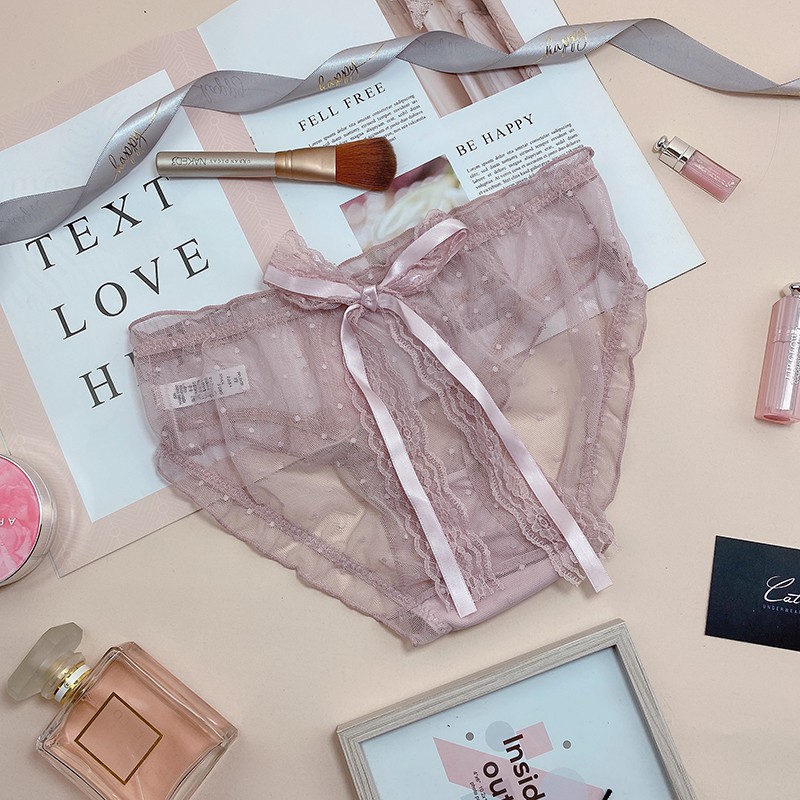 QUẦN LÓT REN ĐÍNH NƠ DỄ THƯƠNG QR026 | BigBuy360 - bigbuy360.vn