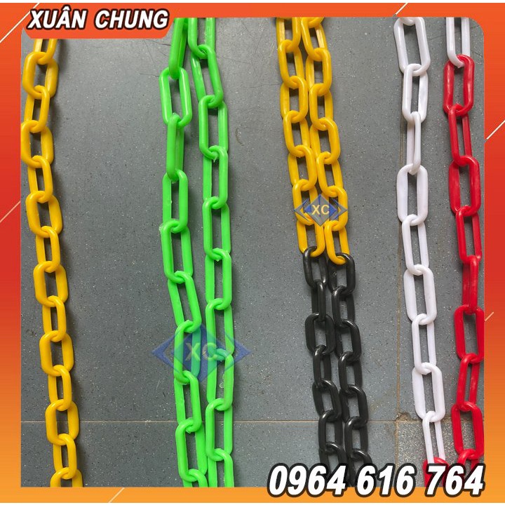 Dây Xích Nhựa, cảnh báo, phân làn, vàng đen, trắng đỏ loại đẹp