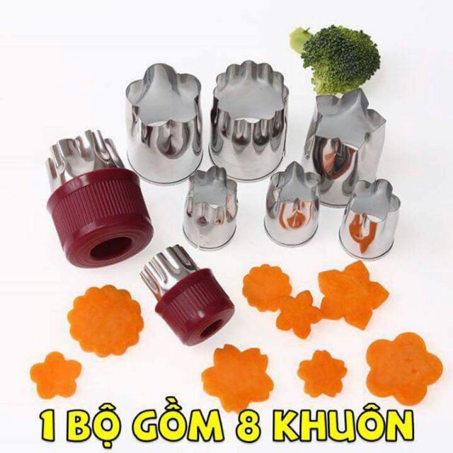 Tỉa rau củ 8 món