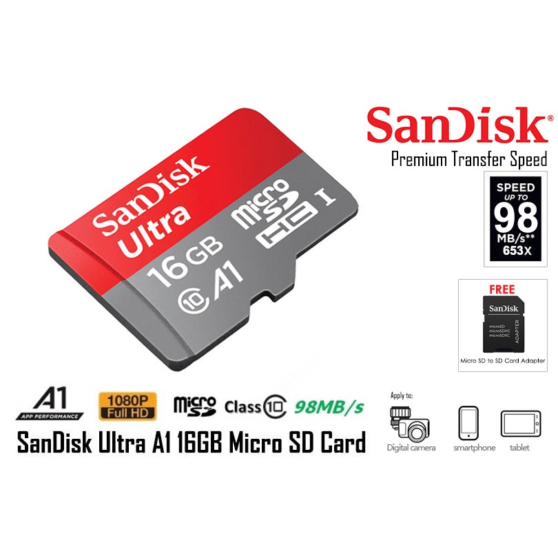 Thẻ nhớ Sandisk 16GB