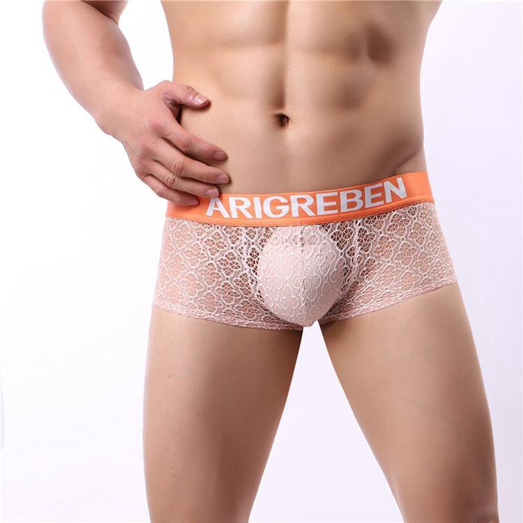 Quần lót nam, Quần lót boxer thun luới sexy - 106