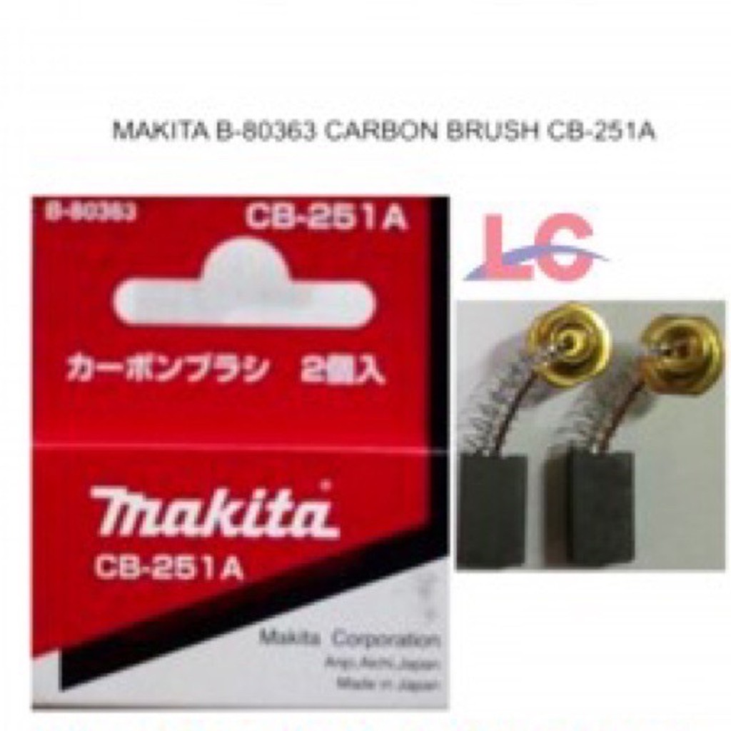 Chổi Than Makita CB21A- 43A- 44A- 51A- 64A-86A-100A-153A-203A-251A-303A-325A-411A-419A-459A