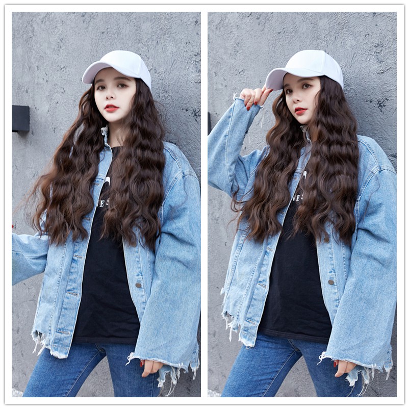 XẢ KHO GIÁ RẺ 💕 NÓN TÓC GIẢ 💕 NÓN KẾT HOA CÚC + TÓC DỢN SÓNG 💕