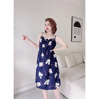 Đầm ngủ 2 dây form rộng sexy quyến rũ