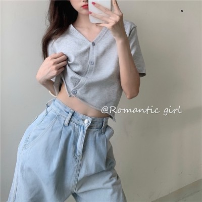 NRVP Áo Cardigan Ngắn Tay Cổ Chữ V Cho Nữ
