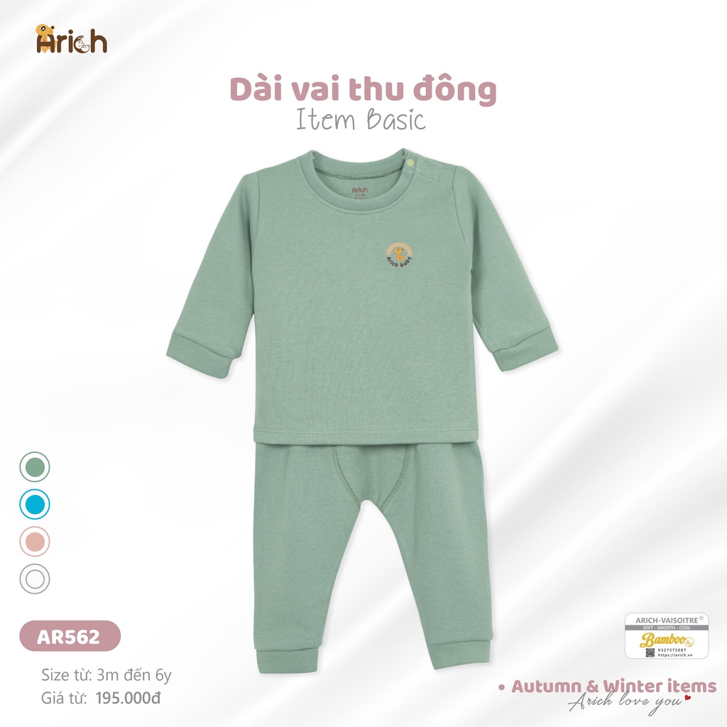 Dài cài vai thu đông Arich cho bé