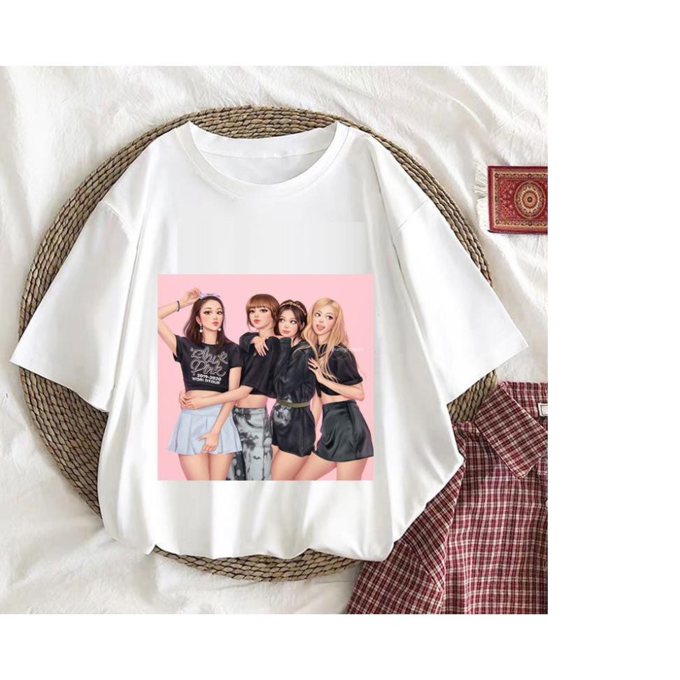 SALE 50% Áo thun Rose nhóm nhạc Blackpink tặng kèm 2 lomo và 3 bookmark mimoc