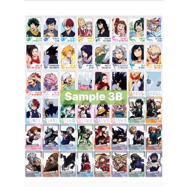 Thẻ nhân phẩm neon collection và snapmide mha my hero academia Nhật Bảno