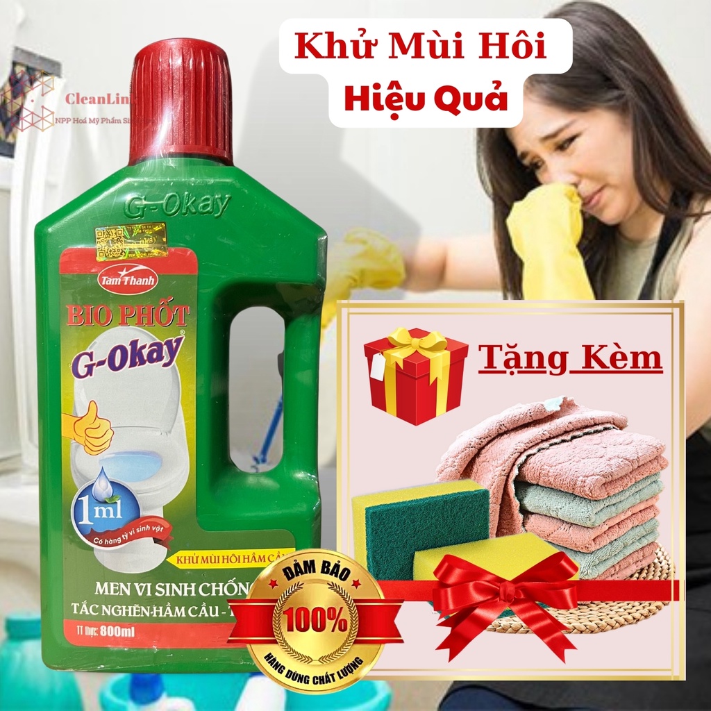 Men vi sinh BIO PHỐT, men xử lý bể phốt chống tắc nghẽn, phân hủy nhanh, loại bỏ mùi hôi hố gas hiệu quả
