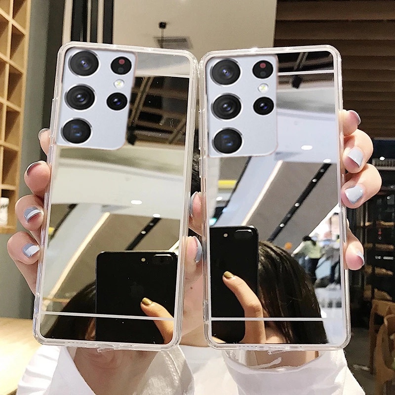 Ốp Điện Thoại Silicon Tráng Gương Cho Samsung Galaxy A73 S22 S9 S10 S8 S21 S20 Plus Ultra S20 S21 S22 FE