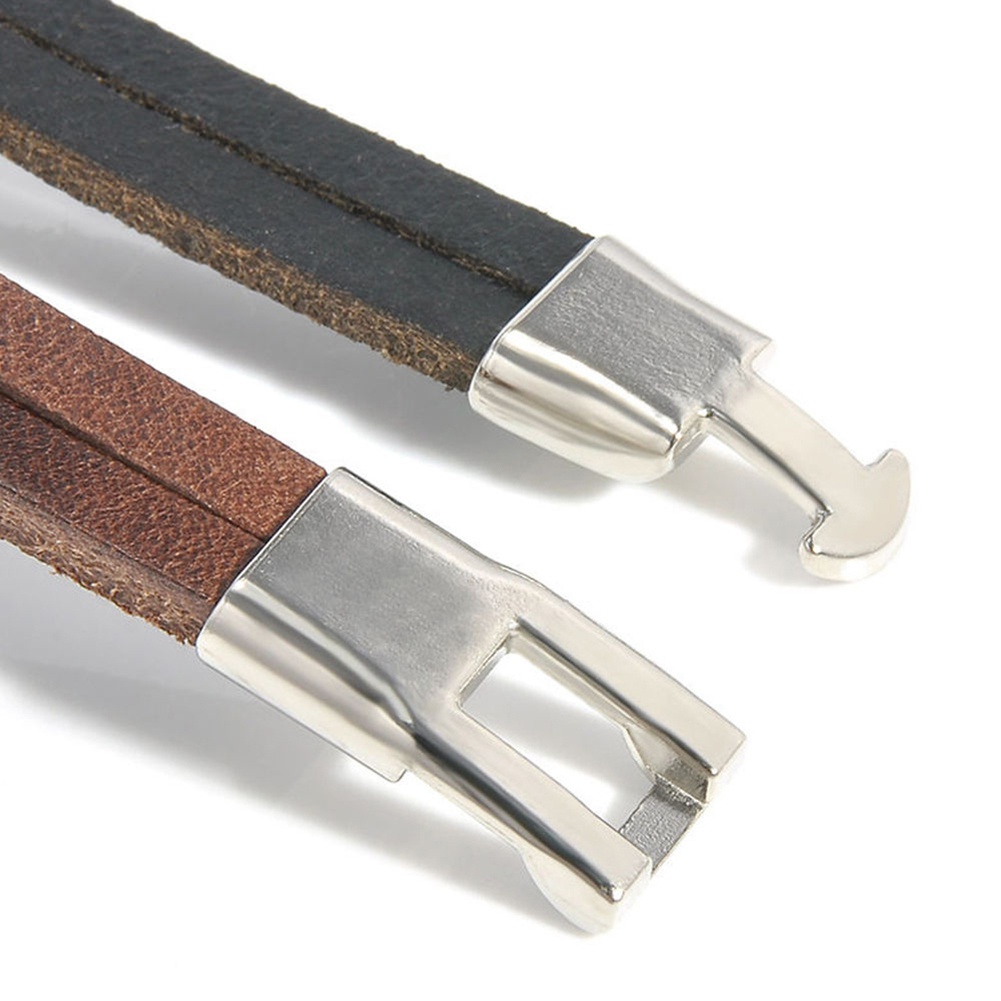 Vòng tay giả da kiểu dáng cổ điển cá tính cho nam