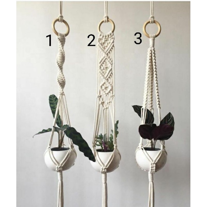 Dây treo chậu cây macrame
