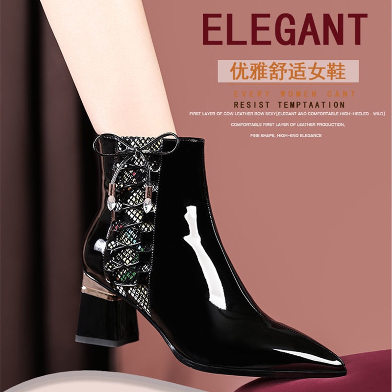 Giày bốt cao gót mũi nhọn thời trang cho nữ | BigBuy360 - bigbuy360.vn