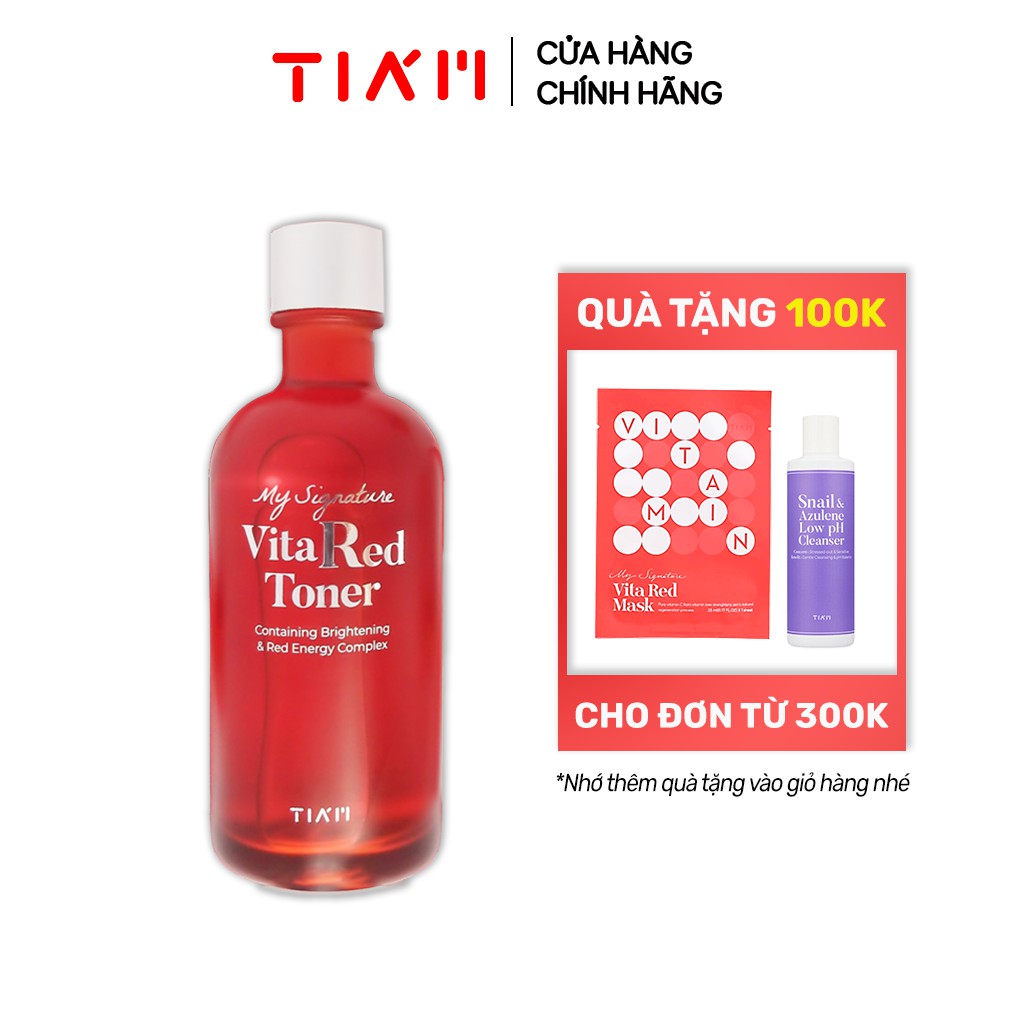 Nước Cân Bằng Da Làm Trắng Da Tia’m My Signature VitaRed Toner 130ml