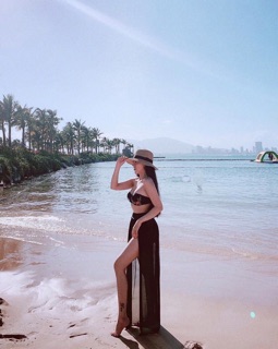 (chinh hang) [HÀNG CHUẨN] Set bikini váy ren cao cấp